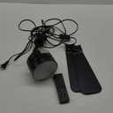 Ceiling Fans with Lights,36" LED Fan Light Hanging with Hook,Hook Type Ceiling Fan,Plug in Ceiling Fan Light,40W,3000-6500k,Remote Control,Portable Fan for Camping Bed,Patios,(Black)