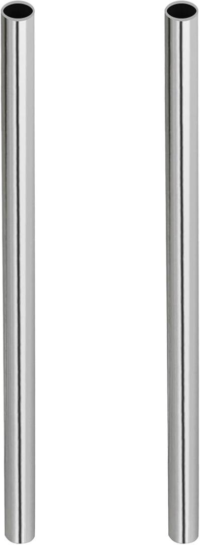 GeilSpace 3/4" 304 Stainless Steel Pipe, 30 inch Length, Heavy Duty Round Metal Weldable Tube, DIY Industrial Metal Tubing (3/4" x 30", 2 PCS)