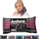 Microwavable Heating Pads for Winter Warmth, Back, Stomach & Head Comfort – Kalore Soft Cotton Tartan Neck Wrap – Even Heat Distribution Hot Compress Bag – Wheat Heat Pad XL – Unscented – Pink
