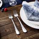 KEAWELL Premium Fine Verona 4-Piece 8 inch Fork Set  18/10 Stainless Steel, Heavy-Duty Mirror-Finished Flatware for Elegant Everyday Dining and Entertaining (4, Dinner Forks)