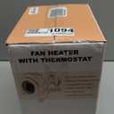 1500W Greenhouse Heater with Thermostat, 3 Modes Outdoor Heater with Overheat Protection, 3s Fast Heating, Portable Outdoor Electric Heaters for Green House, Garage, Grow Tent, Patio, Orange