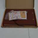 Our Adventure Book Scrapbook Photo Album,3D Embossed Words Leather Memory Book with 80 Pages for Couples Gifts,Anniversary Wedding,Valentine's Day