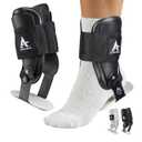 Active Ankle T2 Ankle Brace, Black Ankle Support for Men & Women, Ankle Braces for Sprains, Stability, Volleyball, Cheerleading, (Black, L)