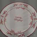 Shellwei 100 Pcs 7 Inch Christmas Paper Plates Bulk Christmas Party Plates Disposable for Xmas Holiday Party Supplies Dishware (Pine Branches)