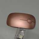 RAPIQUE Bluetooth Wireless Mouse - (BT5.1+USB) Dual Connectivity, Quiet Click, Low Power, and 1600 DPI, Portable Cordless Mouse for Mac, Laptop, MacBook Pro/Air, iPad (Rose Gold)