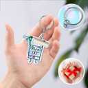 Nurse Keychain, Cute Acrylic Decor Emotional Support Keychain Inspirational Backpack Handbag Accessories Gifts