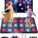 Dance Mat for Kids and Adults: 2-Player Electronic Dance Pad with HDMI for TV - Wireless Musical Exercise Game - Great for Party Fun & Birthday Gifts for Girls & Boys Ages 6+ (Purple)