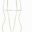 Gold Full Body Shape Metal Wire Swimwear Swimsuit Display Hangers for Dress，Bikini，Lingerie Hangers(10 Pack ，Gold), 30.31 x 12.6 x 9.84 inches