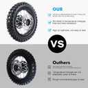 90/100-14 3.00-14 Tire Tube,14" Rear 15mm Axle Rim Wheel With Brake Rotor and 428 41T Sprocket For 110cc pit bike Apollo 125CC SSR 150 cc Tao Kayo TSD 110 TD 125