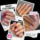 UNA GELLA Short Square Gel Nail Tips 216pcs Short Square Press on Nails Pre-shape Fake Nails for Full Cover Acrylic Nails False Nails For Nail Extension Home DIY Nail Salon 12 Sizes Gelly Tips