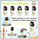 ILHSTY 32 Pcs Little Jesus Figures  Mini Rubber Jesus Toys Jesus Love You for Easter Egg Fillers Egg Hunts Religious Party Favors Gifts Hide and Seek Baptism Gifts Sunday School (Yellow)