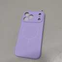 Miracase Magnetic for iPhone 17 Pro Max Case, Compatible with MagSafe, Integrated Silicone Camera Control Cover, 3.0mm Thicken Shockproof Drop Protection Phone Case for 17 ProMax, Light Purple
