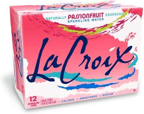 La Croix Sparkling Water, Passionfruit, 12 Fl Oz (pack of 12) Exp. 05/14/2027
