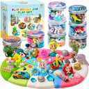 8-Pack Play Dough Jars, Reusable Sensory Play Kit for Kids, Non-Toxic, Educational Creative Playdough,Perfect Party Favors, Goodie Bags,Birthday Gifts for Boys Girls,Ideal for Home Preschool Classroom (Advanced)