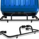 Adjustable Hard Top Storage Rack Hardtop Carrier Suitable for 1976-2026 Jeep Wrangler JK JL YJ TJ JKU JLU Unlimited & Newer Jeep Wrangler CJ-7 Movable Bracket Cart Sliding for 2/4 Door (Black)