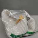 JMvicyroam Woven Basket,Small Rope Storage Bin with Handles & Ribbon Bag, Organizer for Shelves Closets,Gift Basket Empty for Birthday,Books,Dog Toys,White/2 Pack