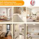 78inch Door Draft Stoppers, Door Sweep for Bottom of Door, Weather Stripping Door Seal, Under Door Noise Stopper (Transparent, 78inch)