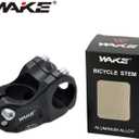 WAKE Bicycle Stem 31.8 mm 50 mm Bicycle Handlebar Riser 30 Degree Short Bicycle Handlebar Stem for BMX, MTB Mountain Bikes, Road Bike, Downhill