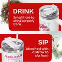 34HD Pixel Axolotl 40oz Tumbler with Handle and Straw  Cute Sea Animal Stainless Steel Water Cup  Insulated Coffee Travel Mug for Kids, Gamers, Women, Axolotl Lovers, Birthday Gift Christmas Gift