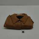 IDEALSANXUN Suede Jacket Women Fall Winter Casual Oversized Faux Leather Blazer Jackets Trench Coat Outerwear (Small, Brown)