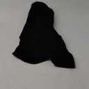 L'VOW Women's Black Cloak with Hood Medieval Velvet Hooded Cape Renaissance Short Christmas Cape