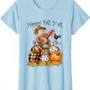 Scarecrow Happy Fall Y'all Pumpkin Thanksgiving Halloween T-Shirt
, Size XL