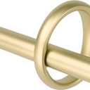 Umbra Ringlet Curtain Rod for Window, Adjustable 42 to 120 Inches, Gold
Steel construction, holds 22 lbs, complete hardware included, easy installation