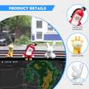 3PCS for Tesla Model Y 2026 Dog Mode Mini Screen Decoration Ornament Funny Decors Compatible with 2017-2026 Tesla Modle 3 and New Modle Y Juniper Accessories