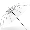 6 Pieces Wedding Umbrellas Bulk Auto Open Stick Umbrellas with White European J Hook Handle Windproof Large Canopy Umbrella for Outdoor Wedding Bride Groom Photography Golf