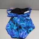 BIMEI Women's One-Piece Mastectomy Swimsuit Pocketed Swimwear Tummy Control Swimdress Shaping Swimwear 886b (Medium, Blue)