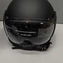 Yesmotor 3/4 Motorcycle Helmets Retro Open Face Vespa Scooters Helmet with Clear Visor for Men and Women- DOT Approved
