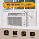 LBG Products Window Air Conditioner Side Panel and Frame Set,AC Accordion Filler Kit,Fits Most 5000BTU Window Air Conditioners, AC Side Panels with Frame