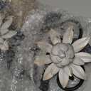 KHJCXS Metal Wall Art Modern Minimalist Metal Flowers Indoor Decor Horizontal Wall Art Iron Artwork, for Over Door, Bedroom, Living Room, Kitchen, Office Scroll Decor