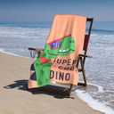 Cool Dinosaur Beach Towel Quick Dry Microfiber Towel Lightweight Large Swimming Towel for Travel Pool Camping Super Absorbent Soft Beach Towel for Women Men Girls Boys 52x32 Inches