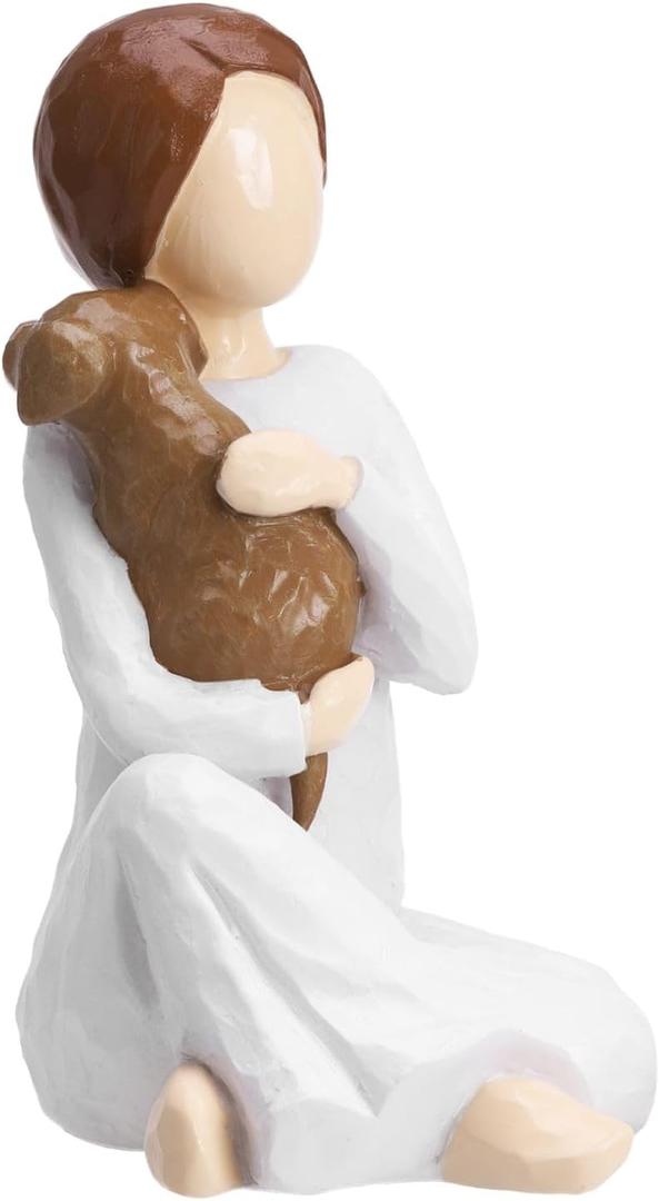 Dog Memorial Gifts for Loss of Dog, Pet Sympathy Mom Gifts for Women, Dogs Passing Away Remembrance Decor, Angel Figurines