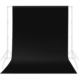 HEMMOTOP Black Backdrop Curtain, 5x7 ft Black Photo Backdrop for Photoshoot, Party, Video Recording, Back Drop Background Cloths Polyester Fabric, for Photography, Birthday (Backdrop only)