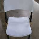 Amazon Basics Sturdy Foldable Plastic Chair, Portable, 350-Pound Capacity, White, 6-Pack