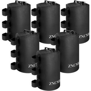 ZNCMRR Canopy Water Weight Bag,132 LBS Water Tent Weights Set of 6 Leg Weights for Pop Up Canopy,Tent,Gazebo,Black