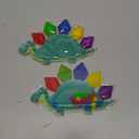 2PC Dinosaur Color Sorting Sensory Toys, Montessori Toy for Toddler Fine Motor Skill Game Learning Activities Quiet Calm Down Fidgets for Classroom Valentine Gift Easter Stuffer for 3 4 5 Year Old Boy