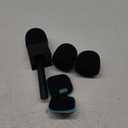 Handheld Adaptor for Interview Mic, Mic Handle Compatible with DJI, Rode and All Lav Microphone, Wireless Microphone Handle, Mic Holder with 3 Pop Filter and Flag Station for Vlogging, Reports