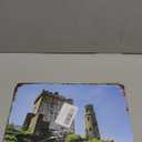 Stone Irish Ireland Blarney Castle Architecture Poster Vintage Metal Tin Sign Wall Art Plaque Decor for Home Bar Pub Club Cafe 8x12 inch, Set of 3
