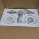 WOSHITU Bathroom Vanity Light Fixtures: 14.2 Inch Modern Gold Bathroom Light Fixtures Over Mirror with Clear Glass Shade, Brushed Gold 2 Light Wall Mount Sconces Above Mirror