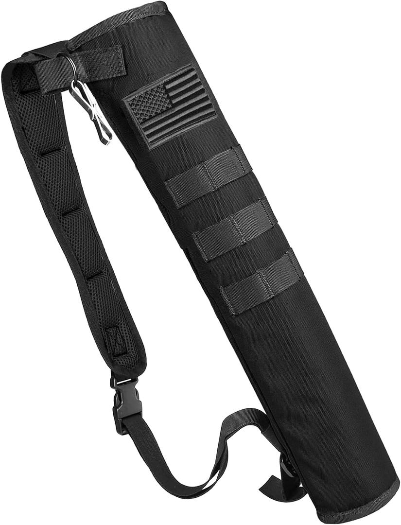 Archery Lightweight Back Arrow Quiver Dual Use Foldable Compact Hip Arrows Bag with Molle System Hanged for Target Shooting