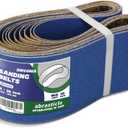  Zirconia Sanding Belts for Metal  4 x 36 Inch Zirconia Metal Grinding Sand Paper, 10 PCS 2 Each of 40/60/80/120/240 Assorted Grits, Perfect for Metal Polishing, Derusting, Woodworking 