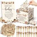 Dispowreath 102 Pcs Coffee Baby Shower Game Supplies Diaper Raffle Tickets with Diaper Raffle Card Box Don't Say Sign Mini A Baby Is Brewing Clothespin Game Decor for Gender Reveal Favor