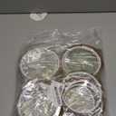 AOZUO 15 Pcs 4 Inch Round Embroidery Hoops, Imitated Wood Embroidery Frame Cross Stitch Circle Rubber Hoop Ring for Art Craft Sewing and Hanging Ornaments Decor Display