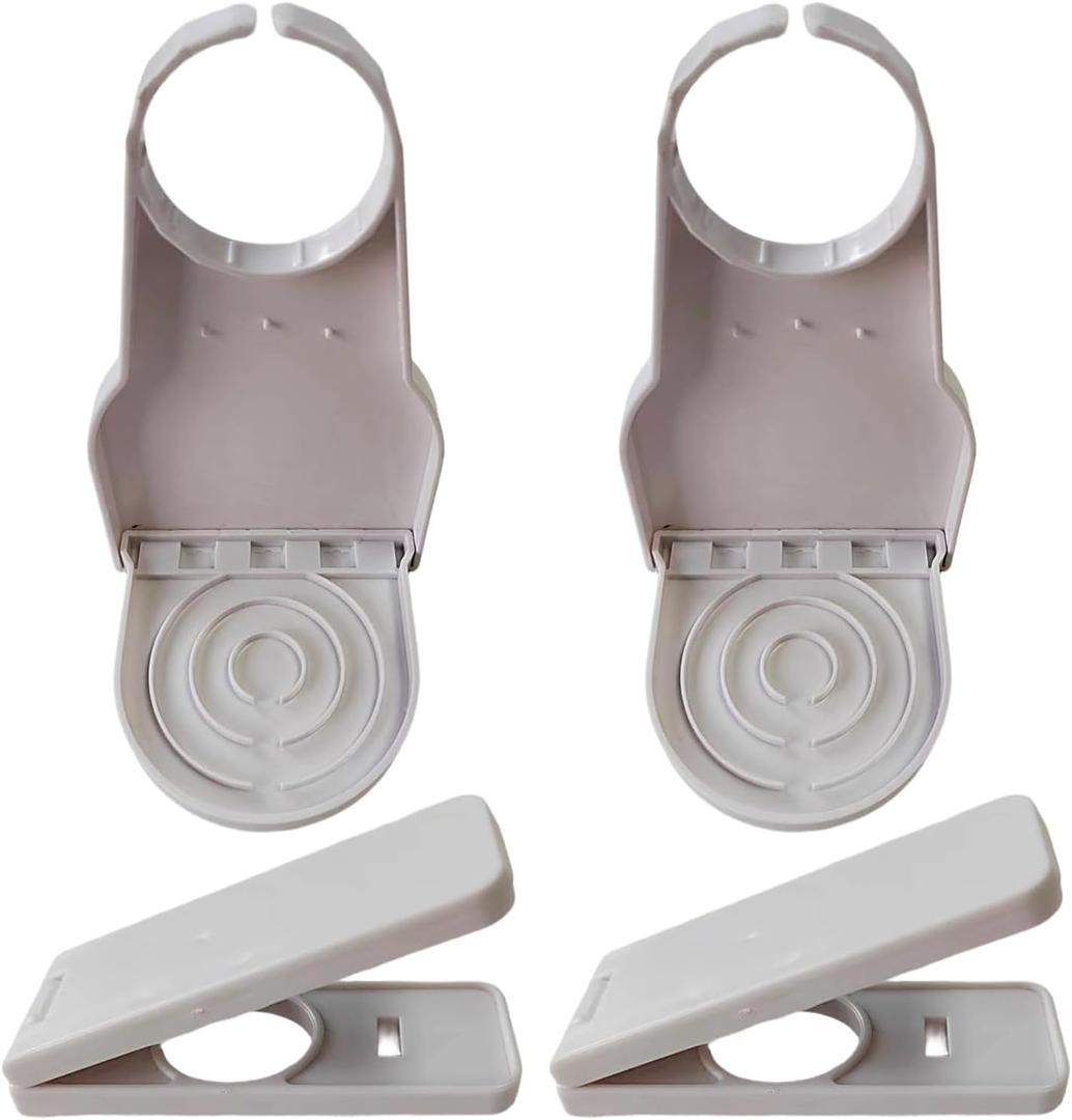 2Sets of Tide Compatible Iaundry Detergent Dispenser Cup Holders Iaundry Detergent Cup Holders with Drainage Pipes Drip Collectors Drip Catcher Organizer Clip Tight on Laundry Bottle Spouts