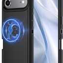 Case Compatible with iPhone 17 Air Case Heavy Duty Shockproof 3-Layer Full-Body Protection Rugged Cover [Compatible with Magsafe] (Black)