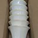 Wellmet Chandelier Shades, ONLY FOR CANDELABRA BULBS, Clip-on Fitter Lamp Shades, 3" X 6" X 5", 6 pcs Set
