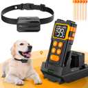 Wireless Dog Fence System - Electric Fence for Dogs 1000 FT Range Adjustable,Dog Training Collar with Remote Control 3 Training Modes, Rechargeable Collar,Dog Fence Wireless Magnetic Charging Base